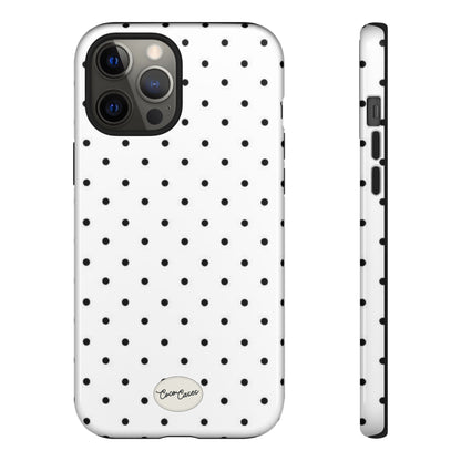 White Polka Dot iPhone Case
