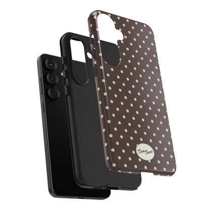 Brown Polka Dot Samsung Case