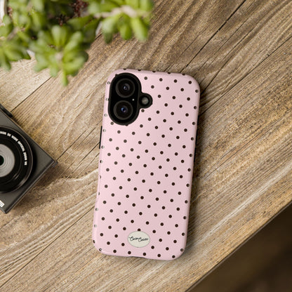 Pink Polka Dot iPhone Case