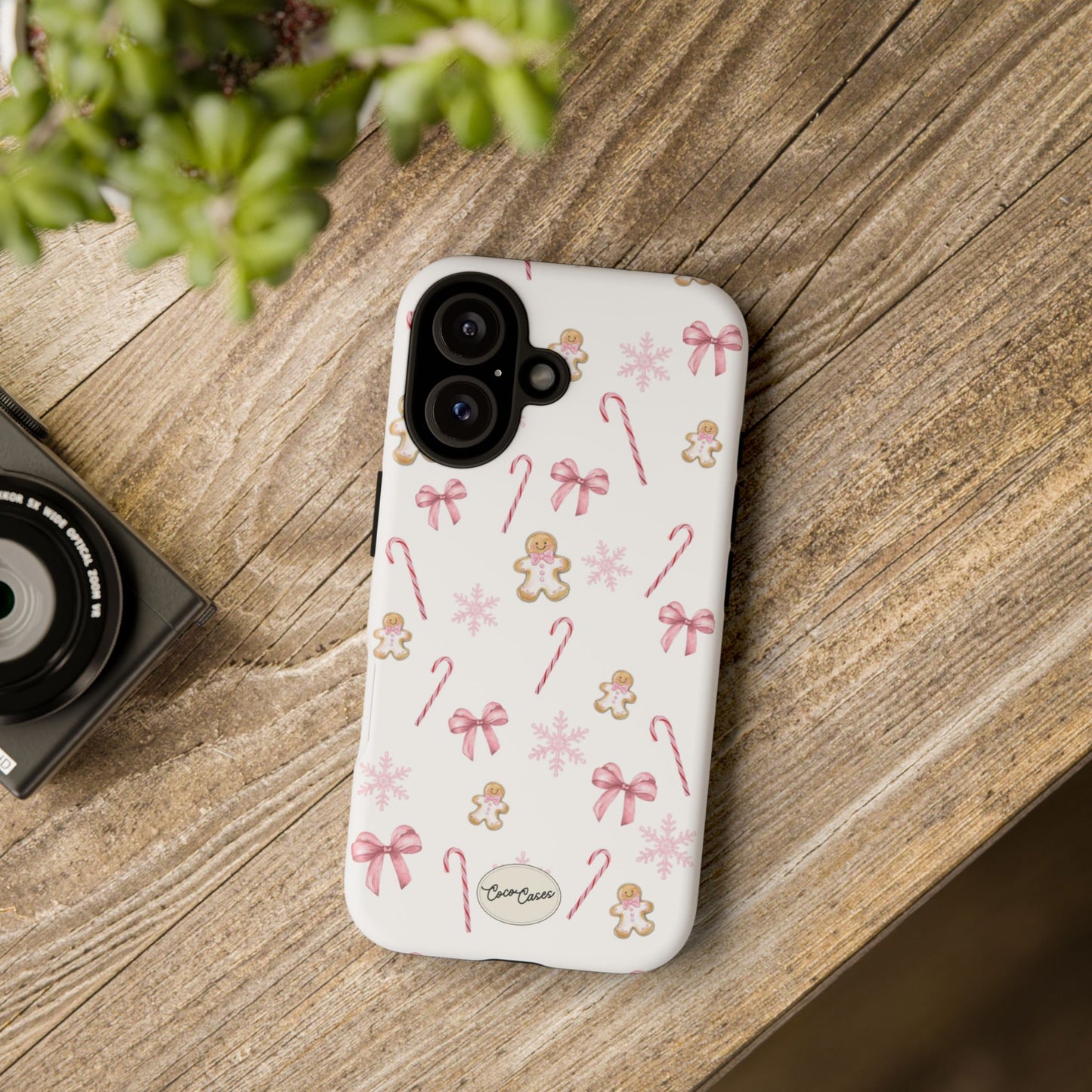 Pink Christmas iPhone Case