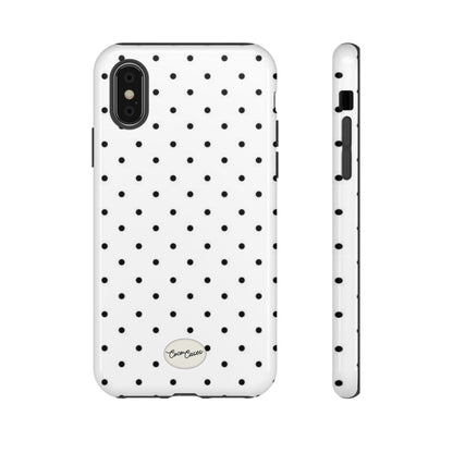 White Polka Dot iPhone Case