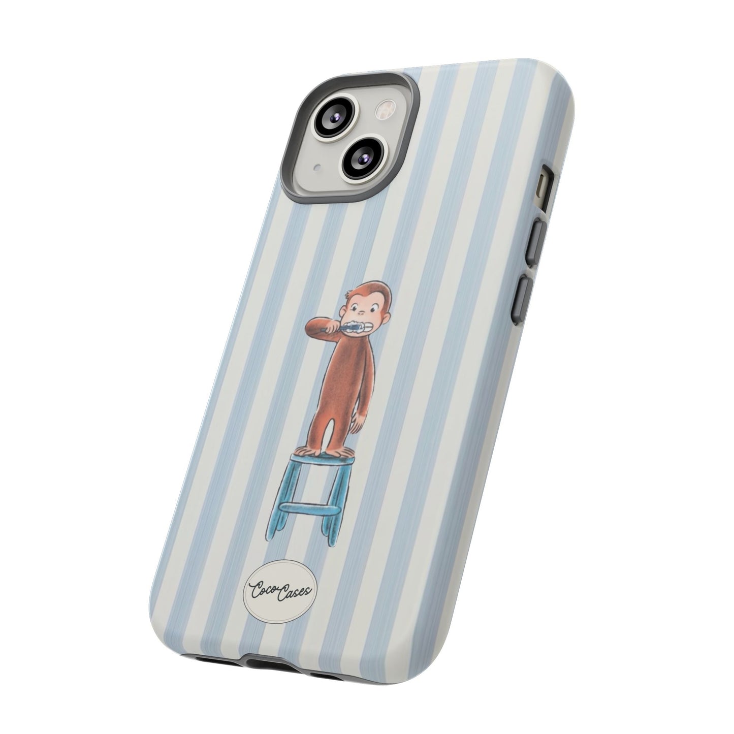Striped Monkey iPhone Case