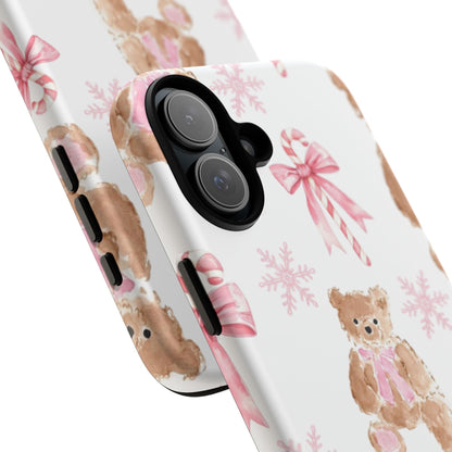 Blush Noel Bear iPhone Case