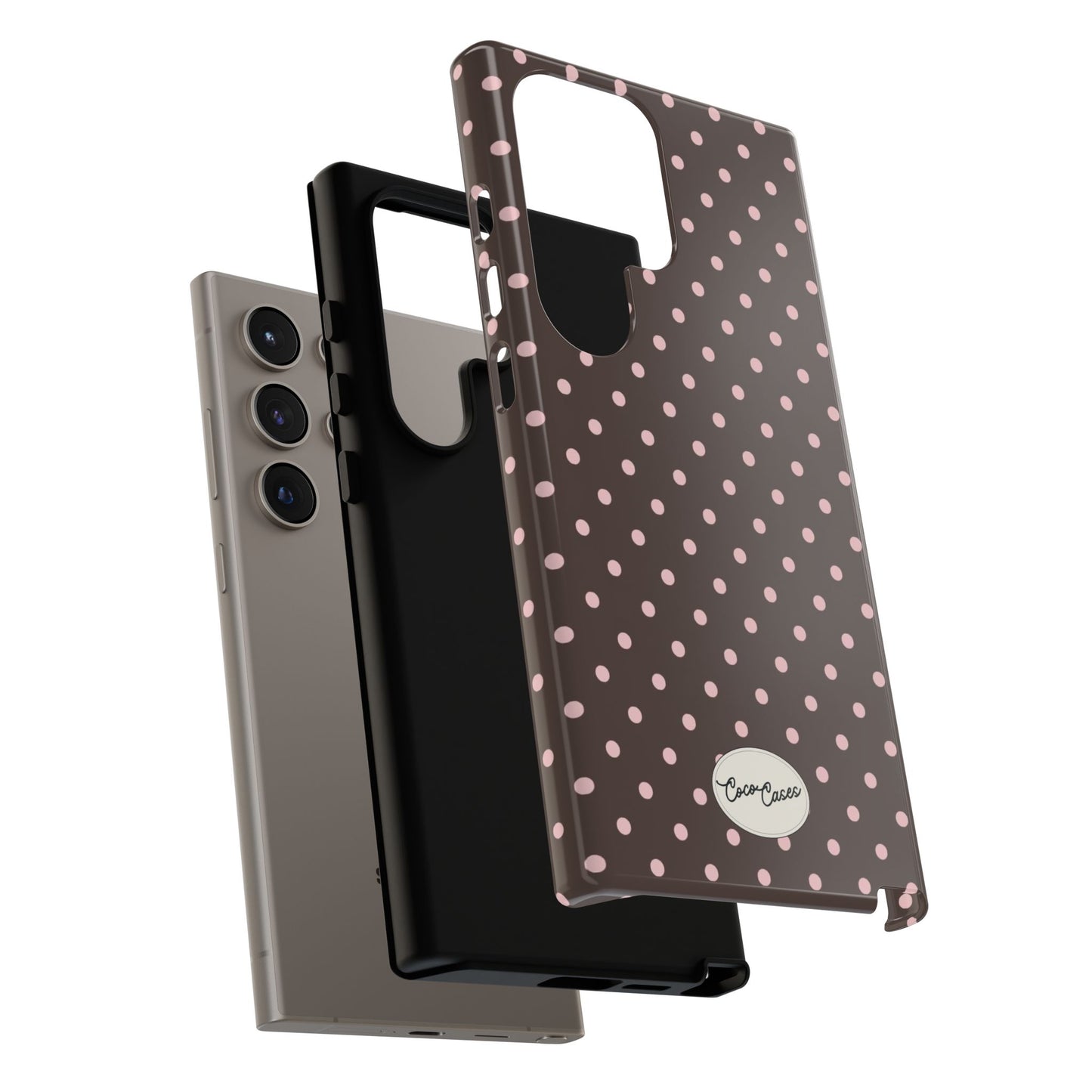 Brown Polka Dot Samsung Case