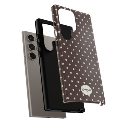 Brown Polka Dot Samsung Case