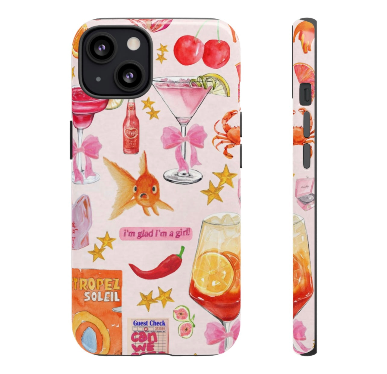 I'm glad I'm a girl iPhone Case