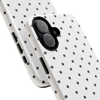 White Polka Dot iPhone Case