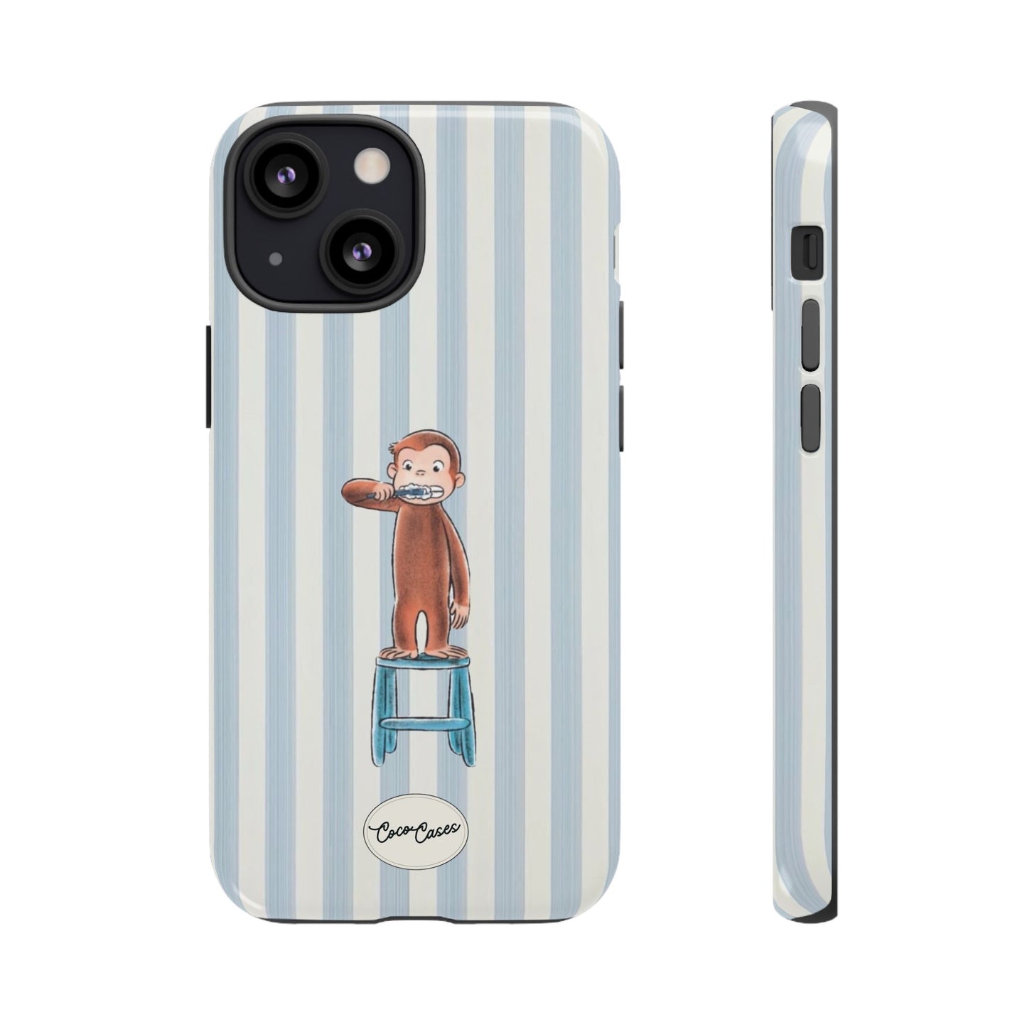 Striped Monkey iPhone Case