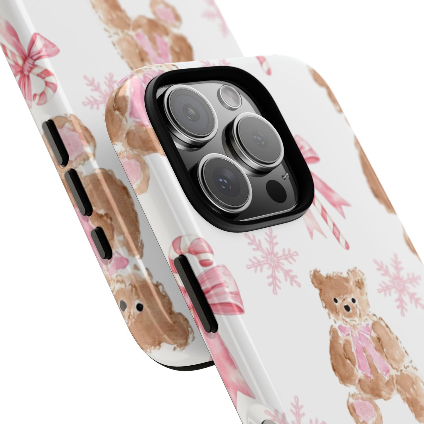 Blush Noel Bear iPhone Case