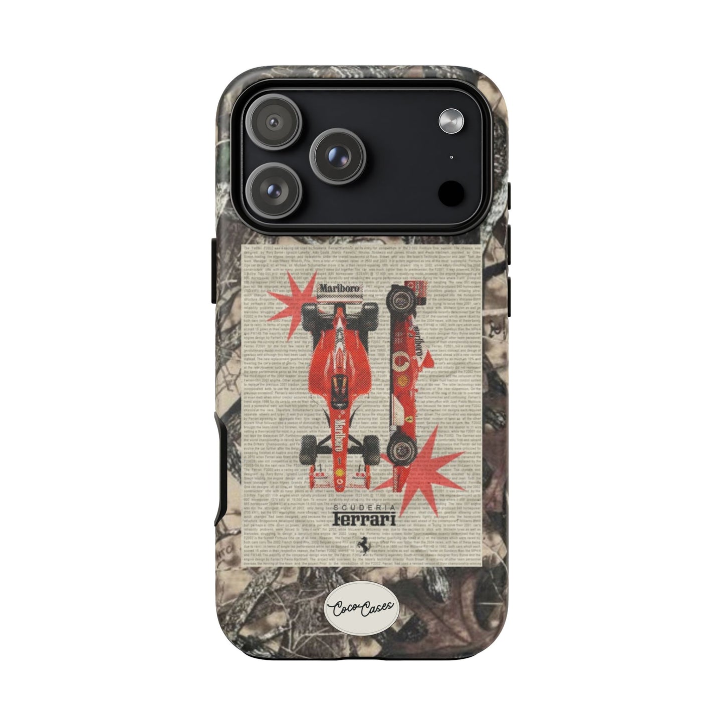 Camouflage Ferrari iPhone Case