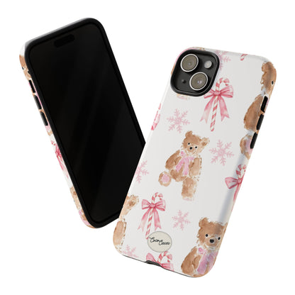 Blush Noel Bear iPhone Case