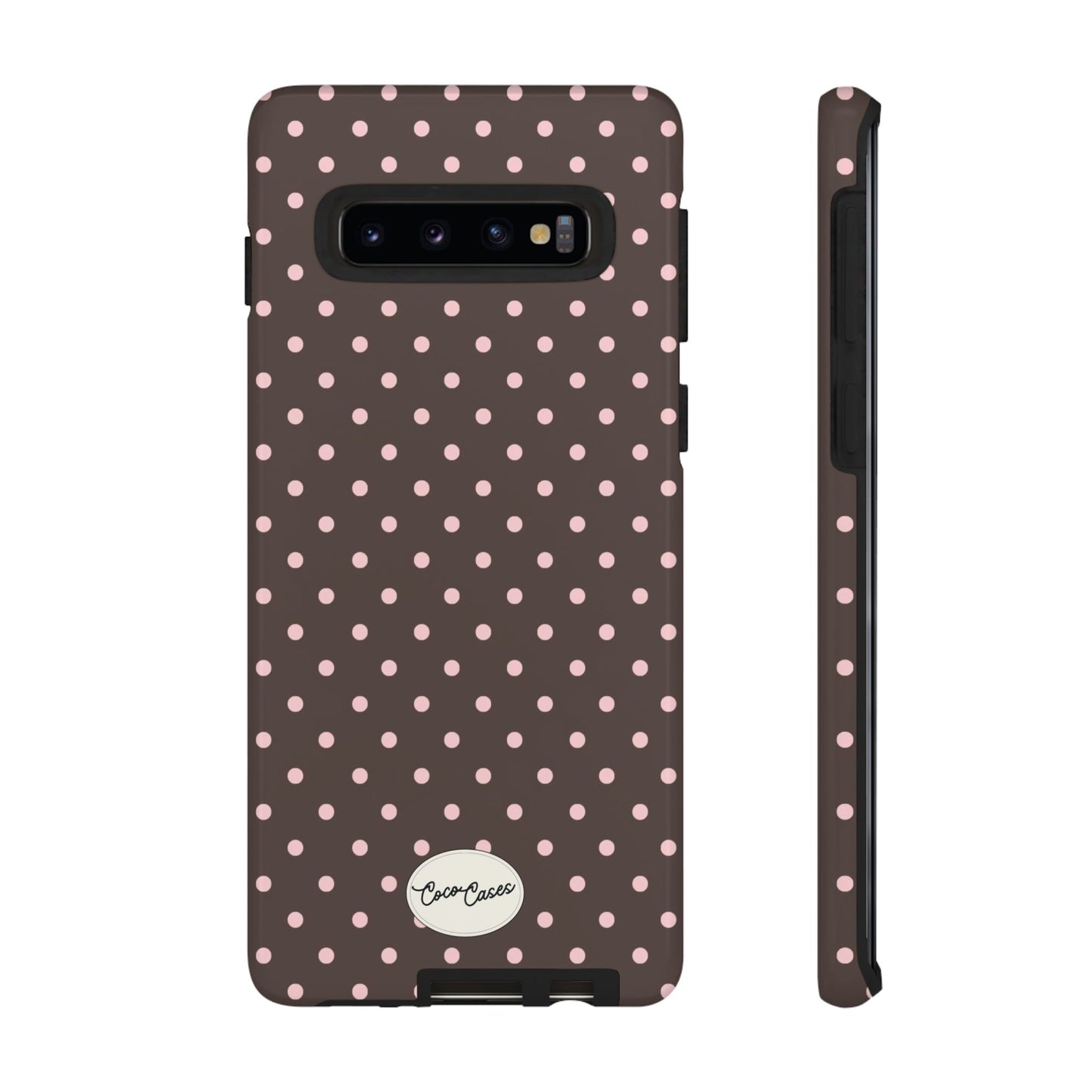 Brown Polka Dot Samsung Case