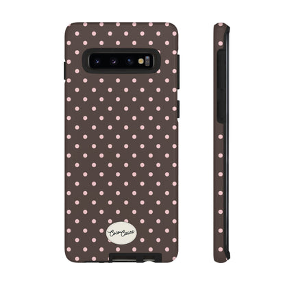 Brown Polka Dot Samsung Case