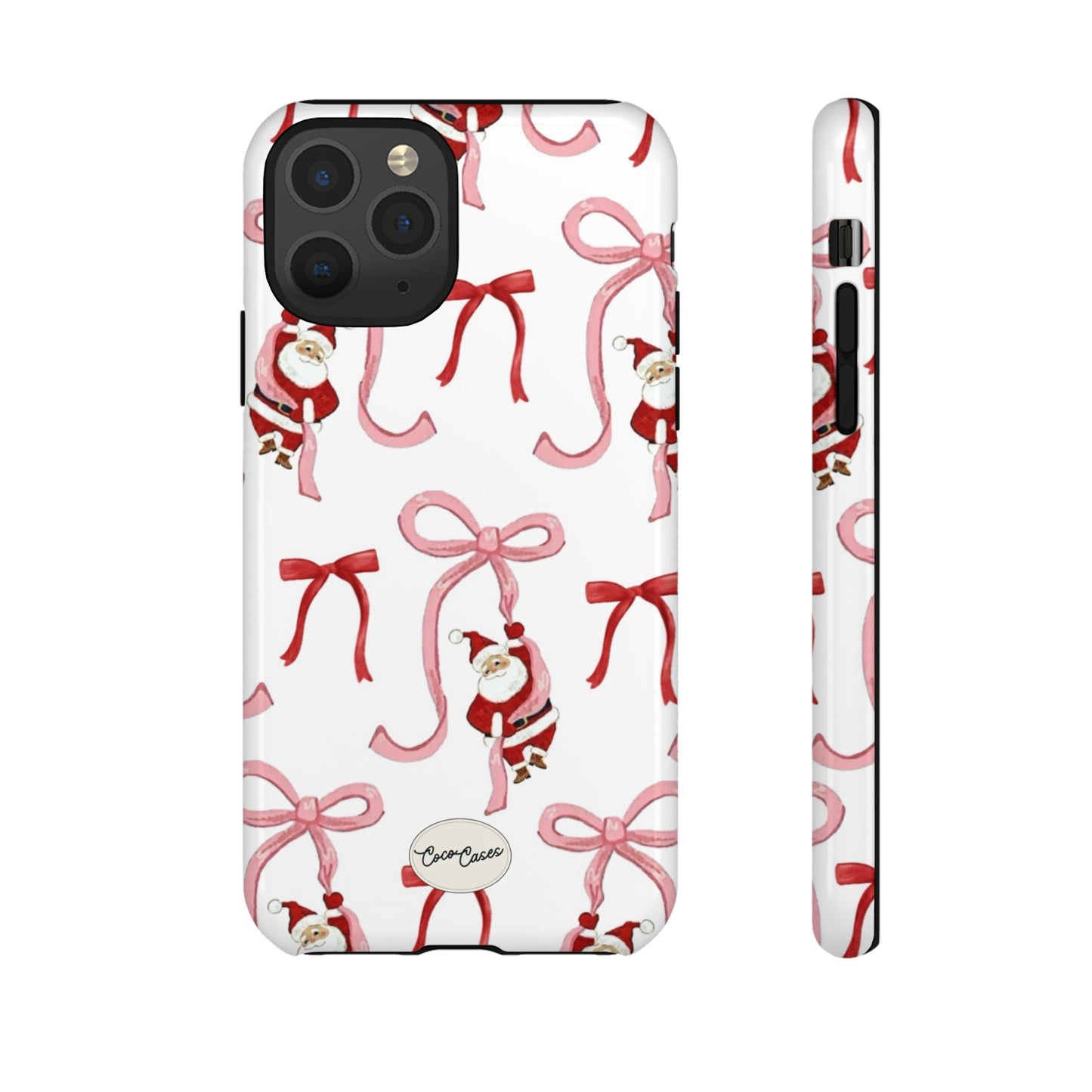 Santa’s Bow Ride iPhone Case