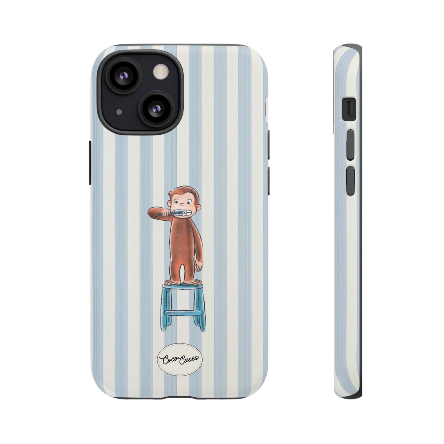 Striped Monkey iPhone Case
