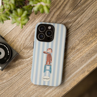 Striped Monkey iPhone Case