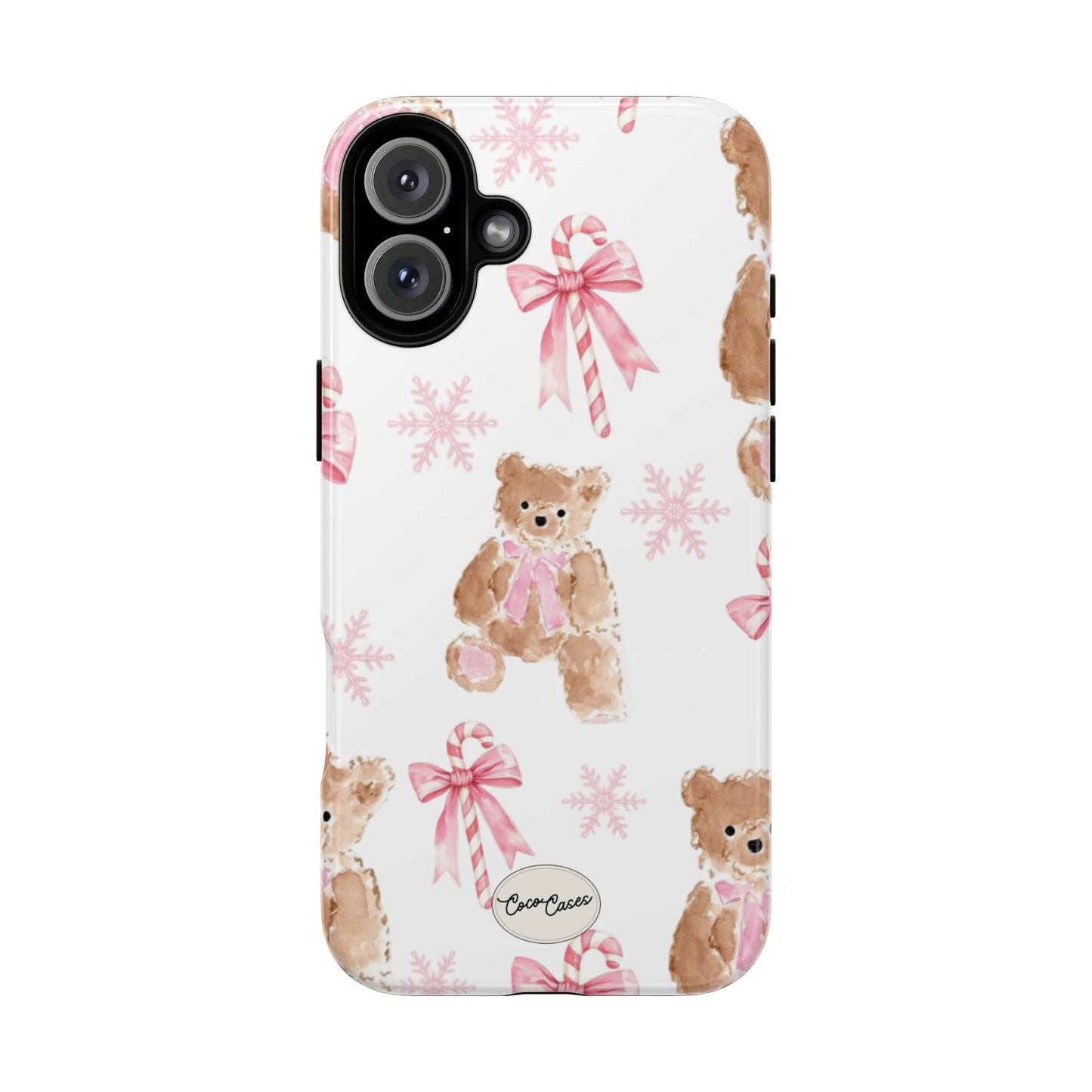 Blush Noel Bear iPhone Case
