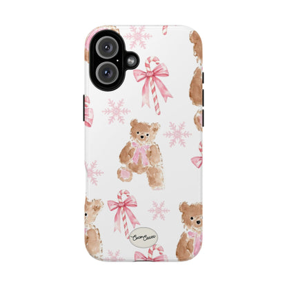 Blush Noel Bear iPhone Case