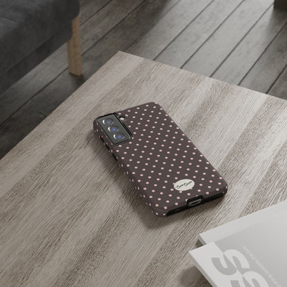 Brown Polka Dot Samsung Case