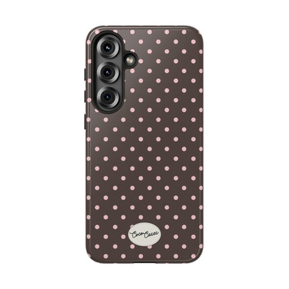 Brown Polka Dot Samsung Case