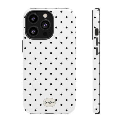 White Polka Dot iPhone Case