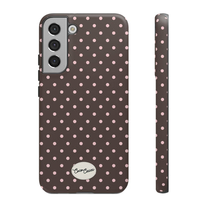Brown Polka Dot Samsung Case