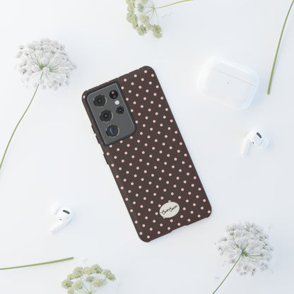 Brown Polka Dot Samsung Case