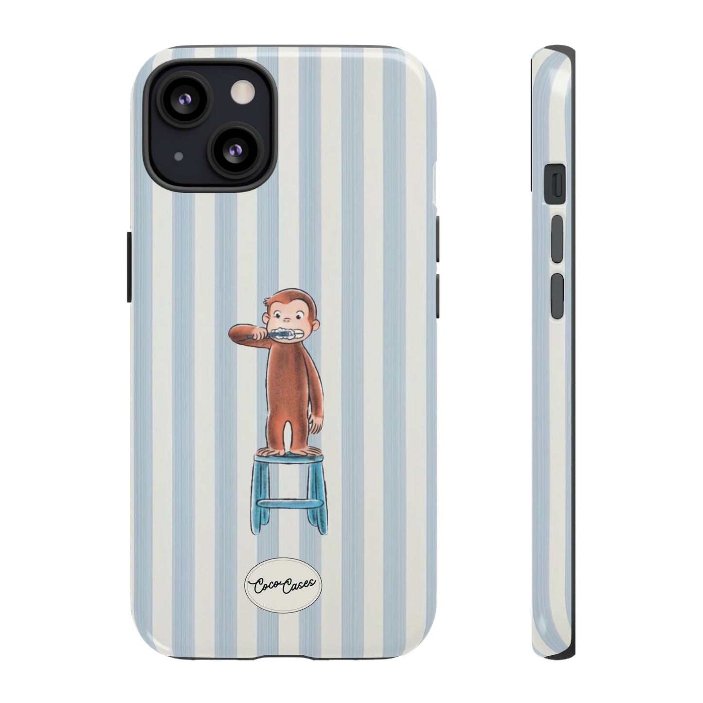 Striped Monkey iPhone Case