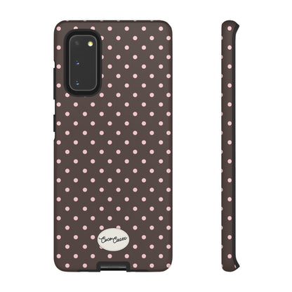 Brown Polka Dot Samsung Case