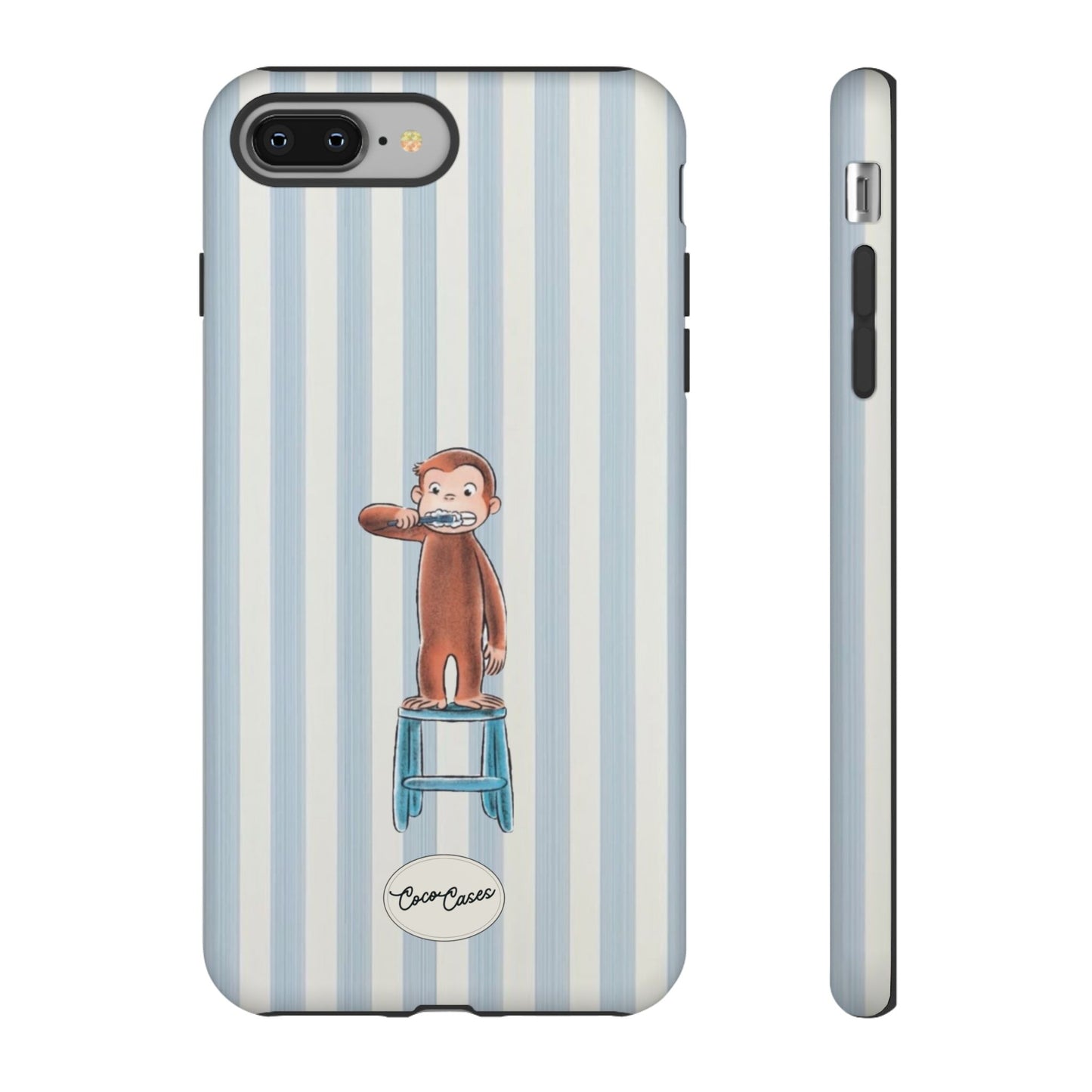 Striped Monkey iPhone Case