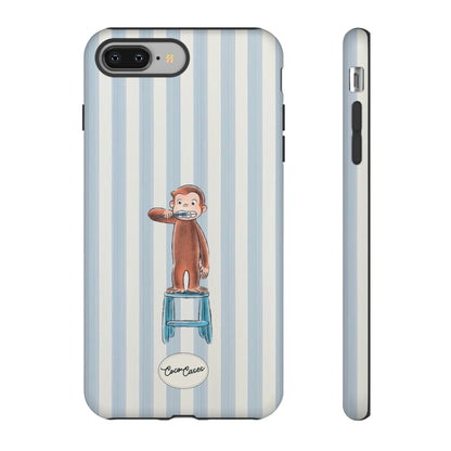 Striped Monkey iPhone Case