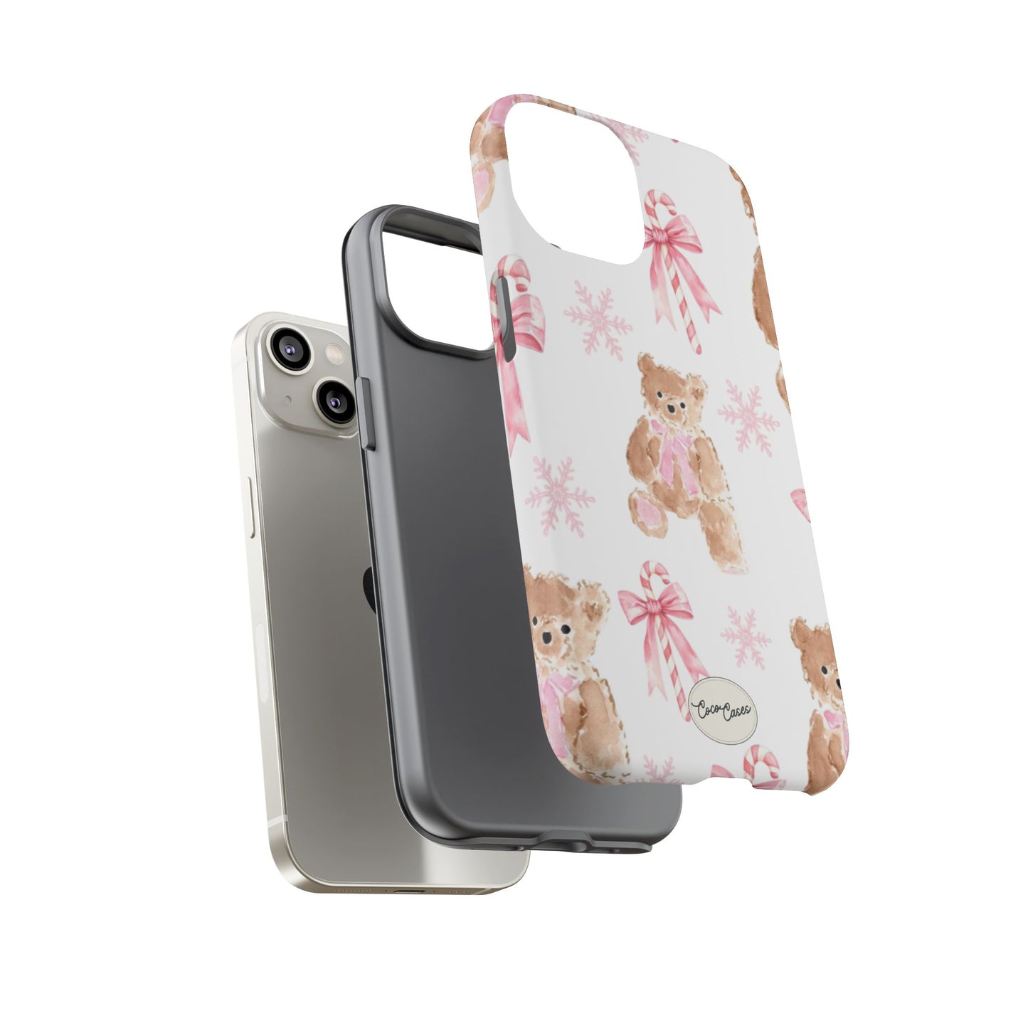 Blush Noel Bear iPhone Case