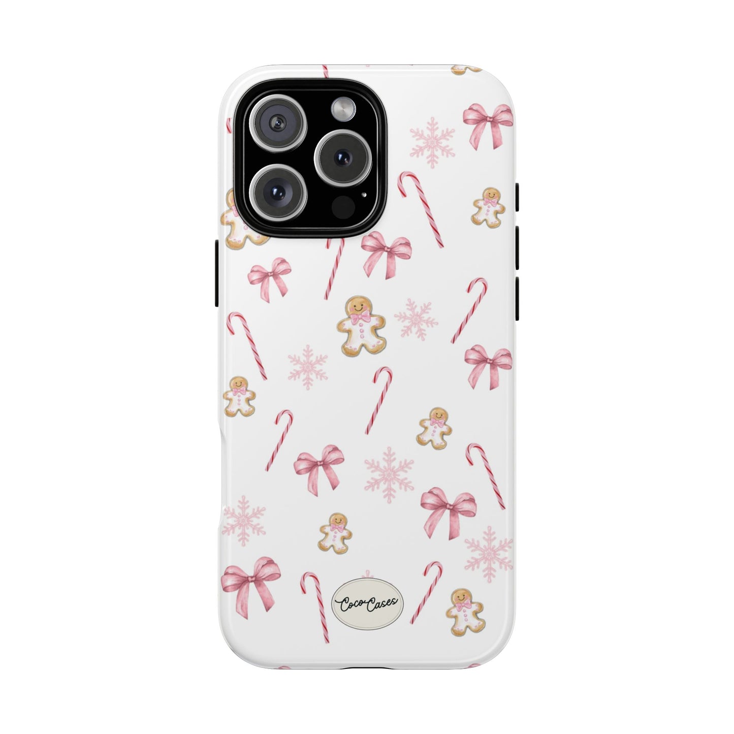 Pink Christmas iPhone Case
