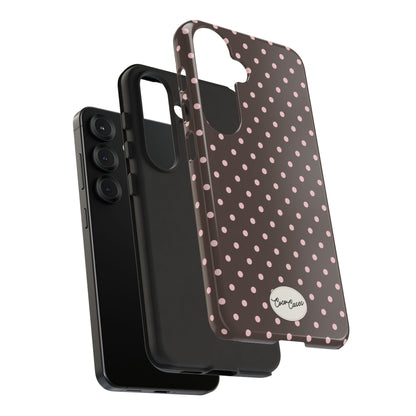 Brown Polka Dot Samsung Case