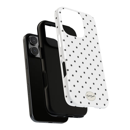 White Polka Dot iPhone Case