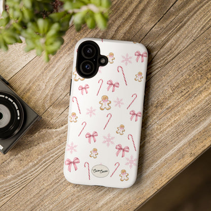 Pink Christmas iPhone Case