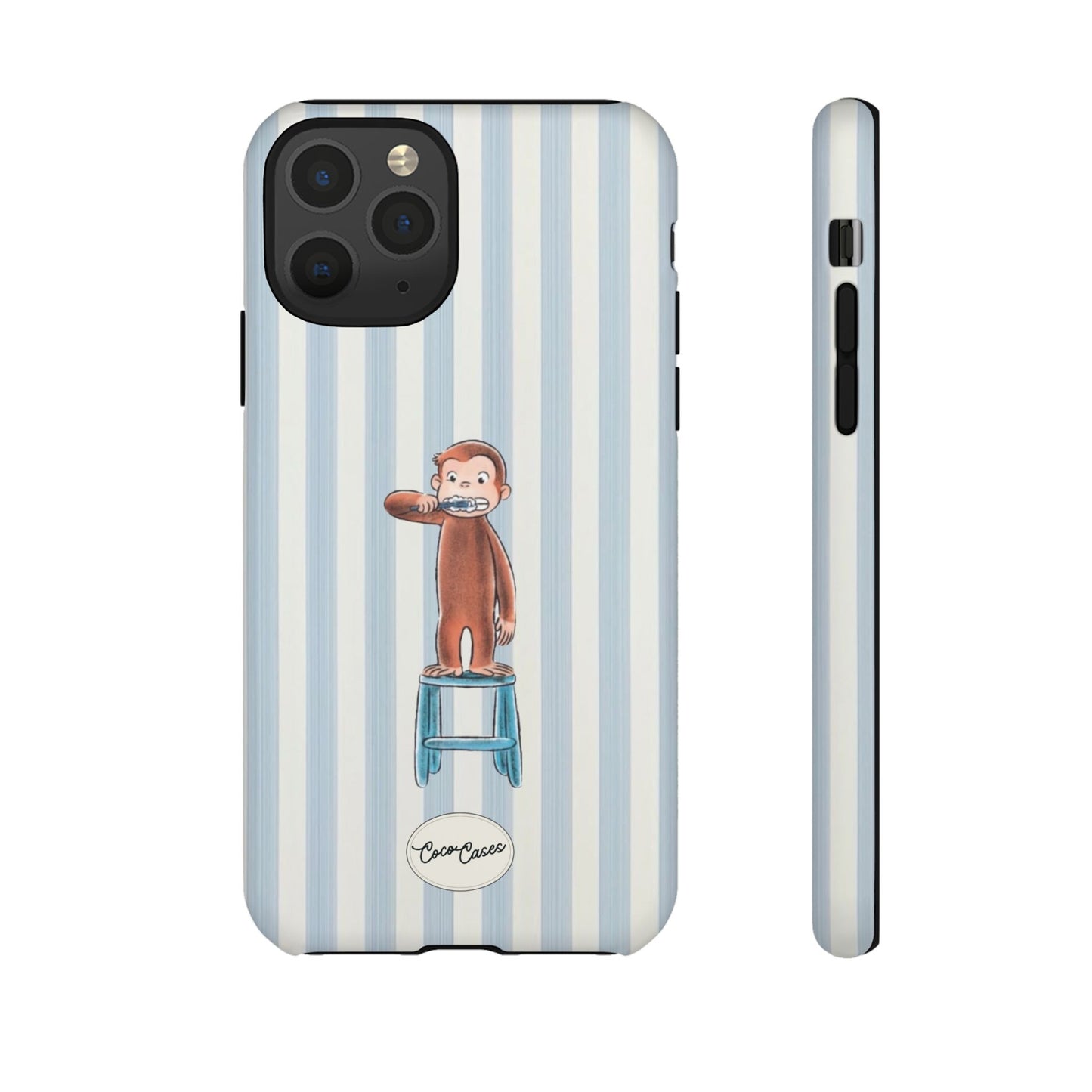 Striped Monkey iPhone Case