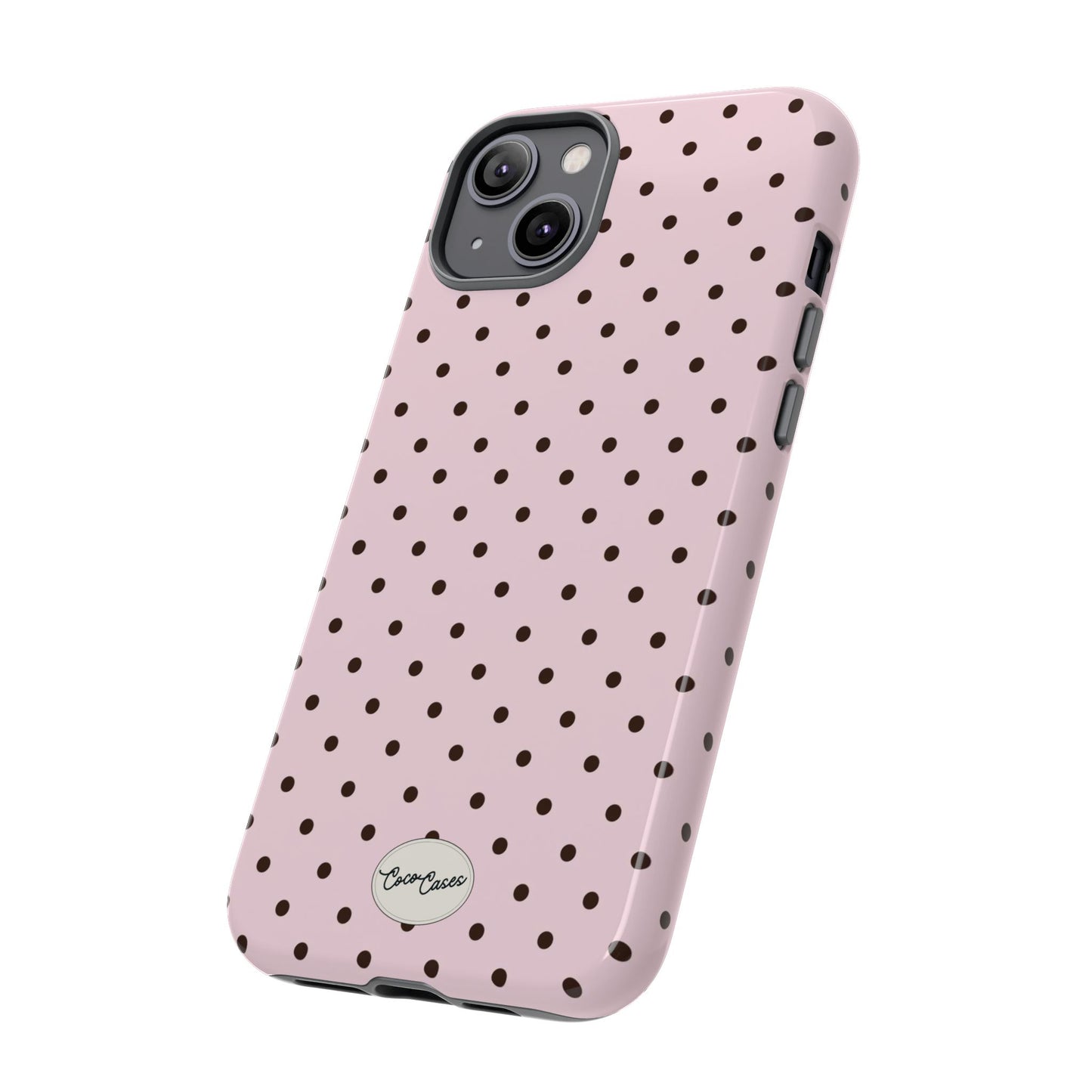 Pink Polka Dot iPhone Case