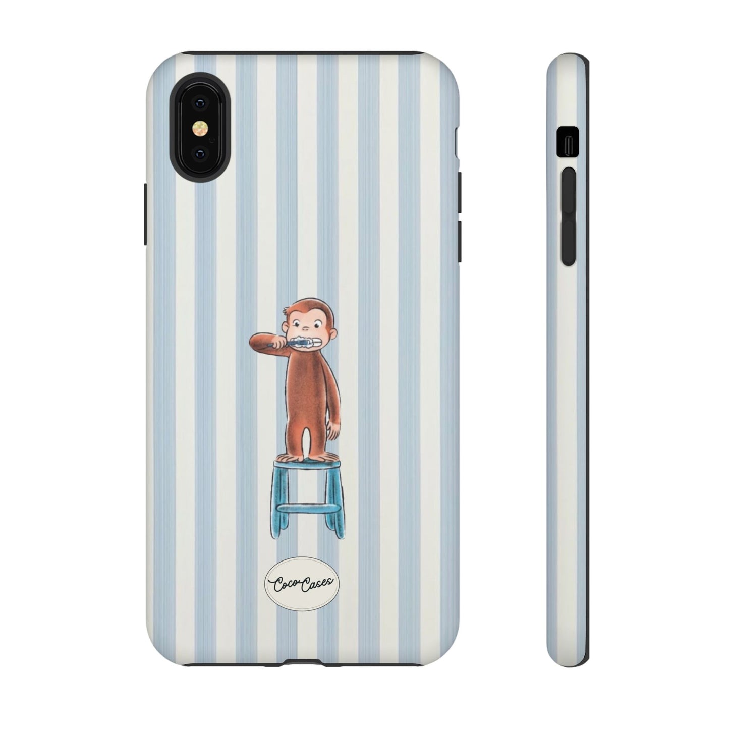 Striped Monkey iPhone Case
