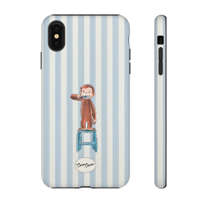 Striped Monkey iPhone Case