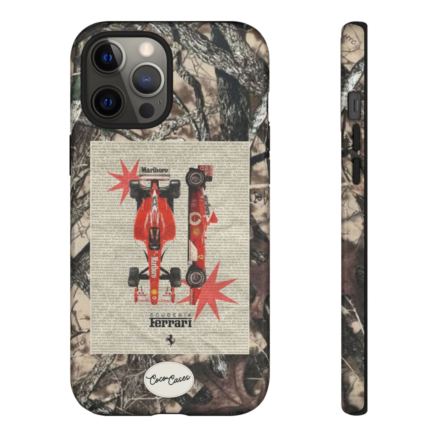 Camouflage Ferrari iPhone Case