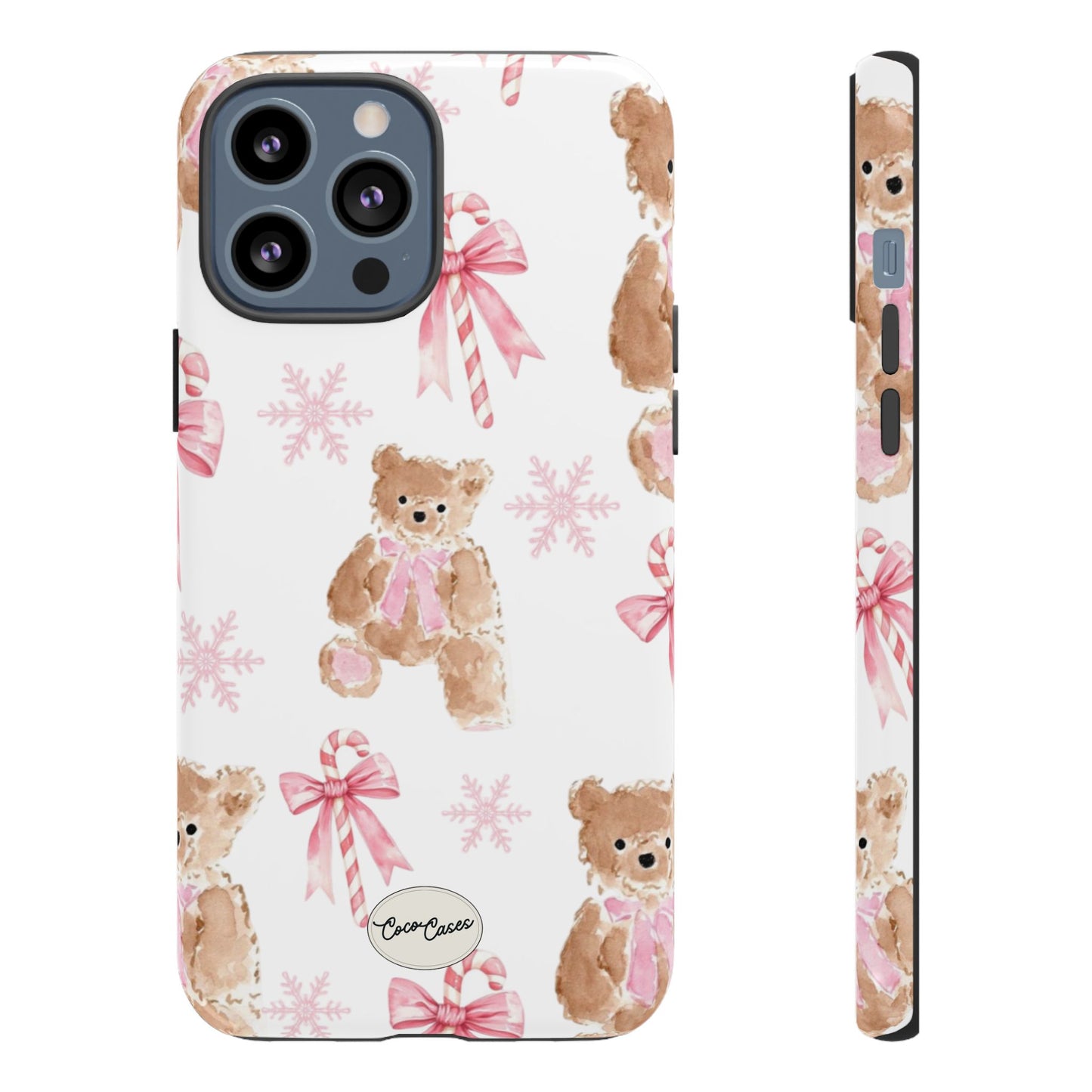 Blush Noel Bear iPhone Case