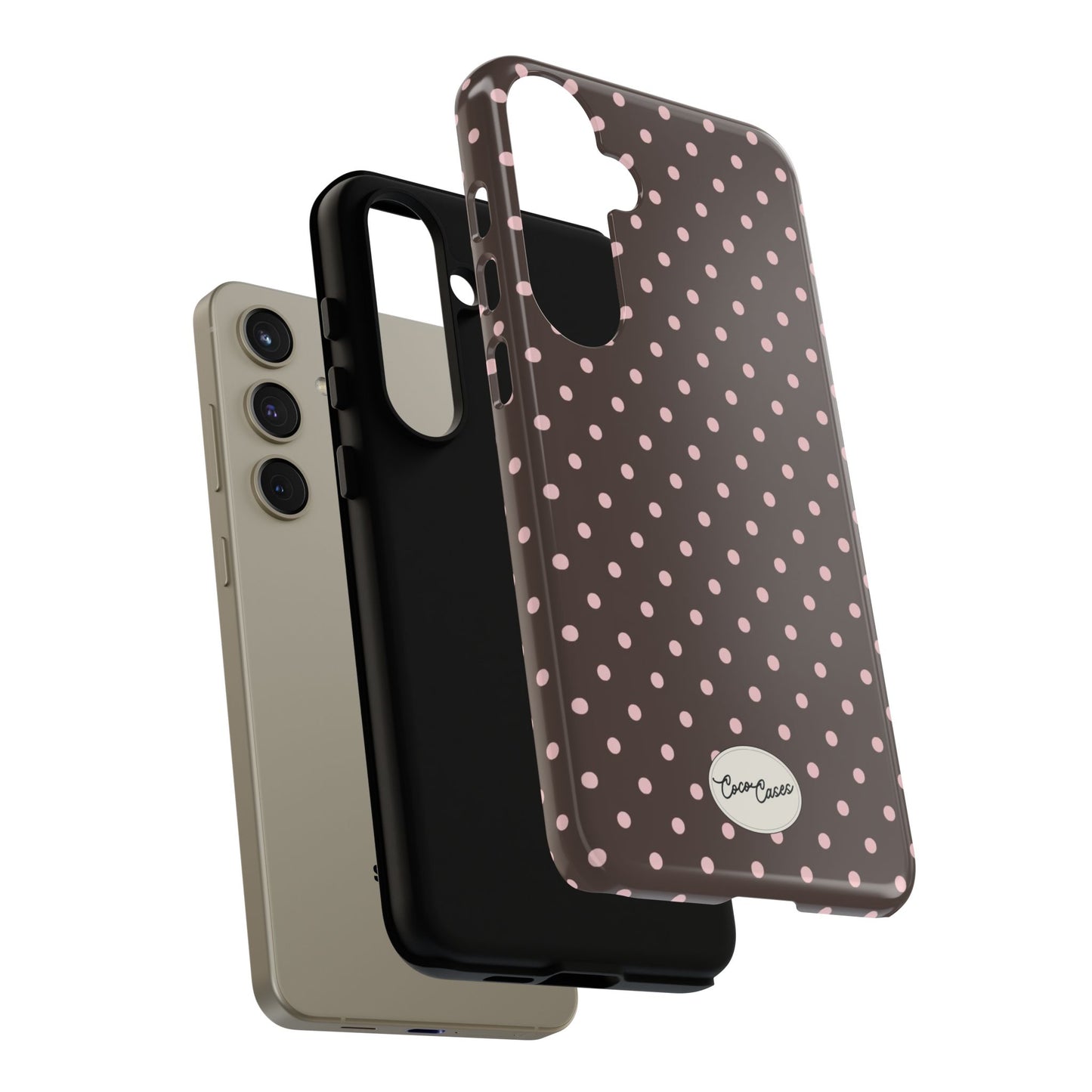 Brown Polka Dot Samsung Case