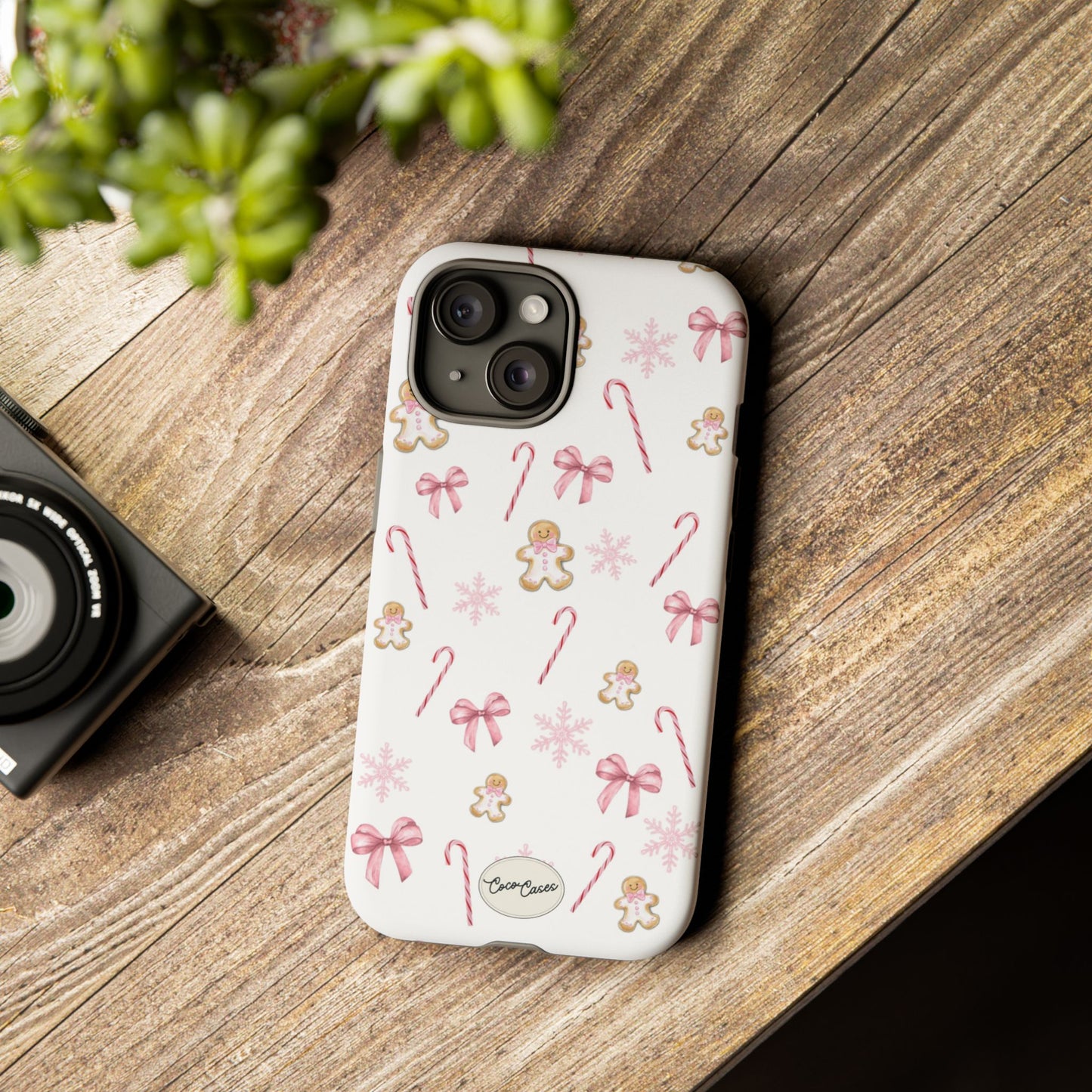 Pink Christmas iPhone Case