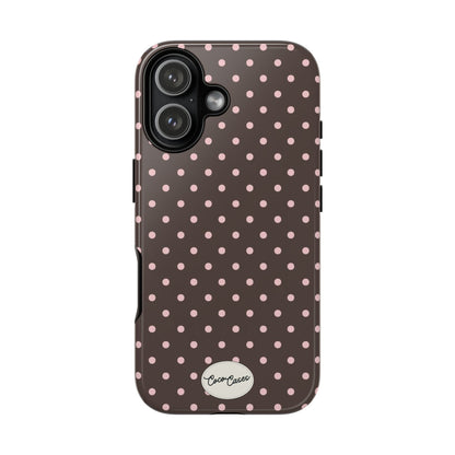 Brown Polka Dot iPhone Case
