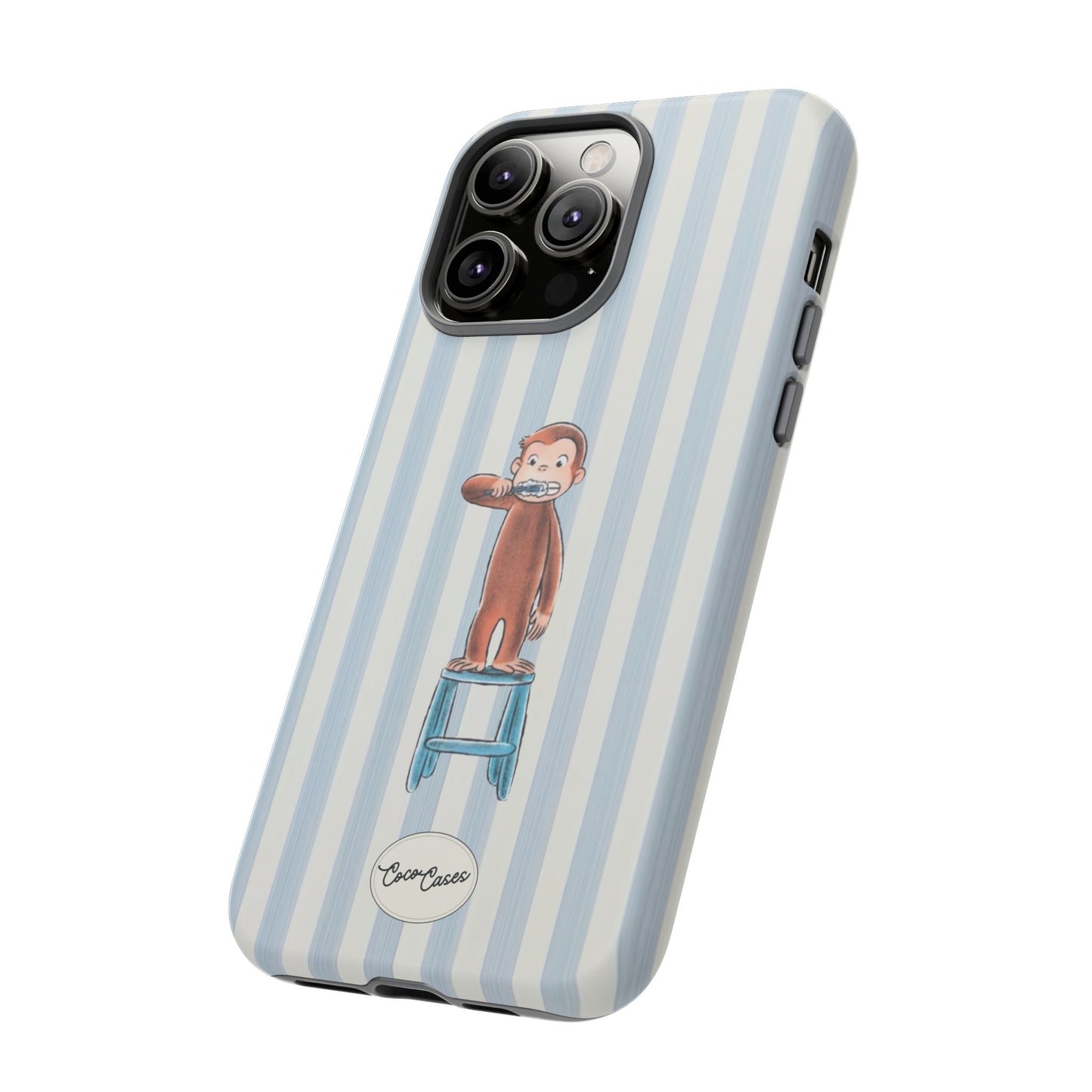 Striped Monkey iPhone Case