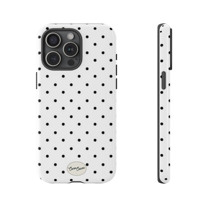 White Polka Dot iPhone Case