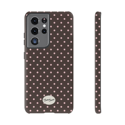 Brown Polka Dot Samsung Case