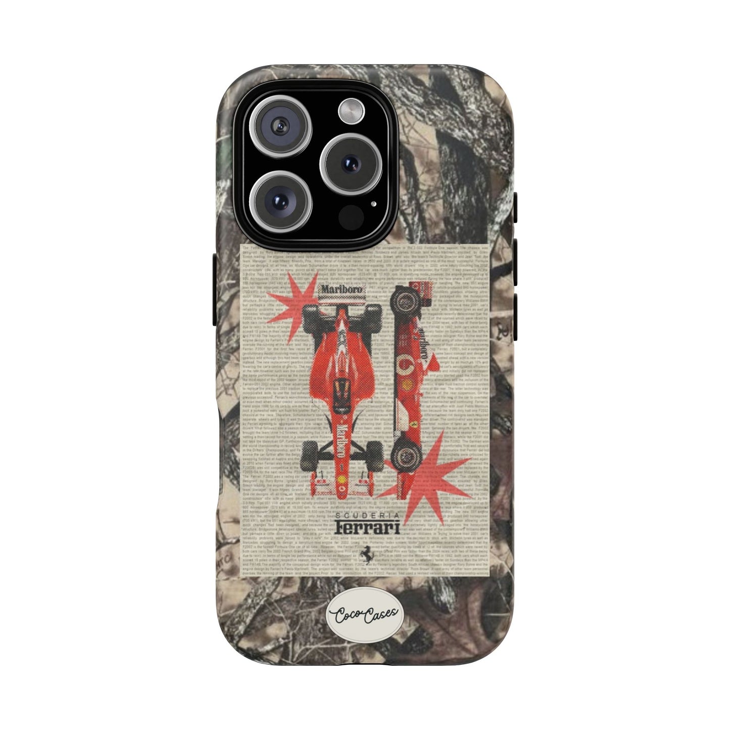Camouflage Ferrari iPhone Case