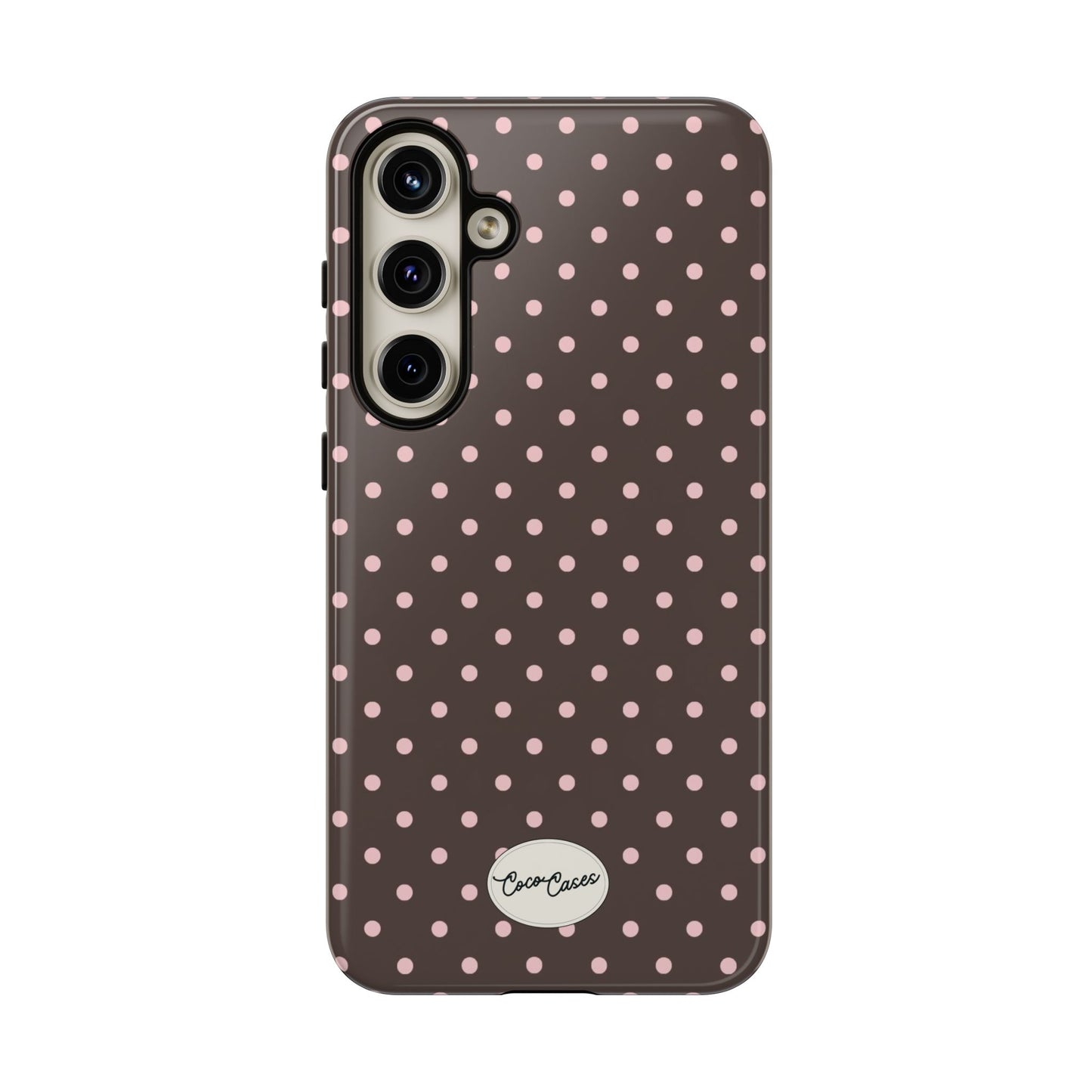 Brown Polka Dot Samsung Case